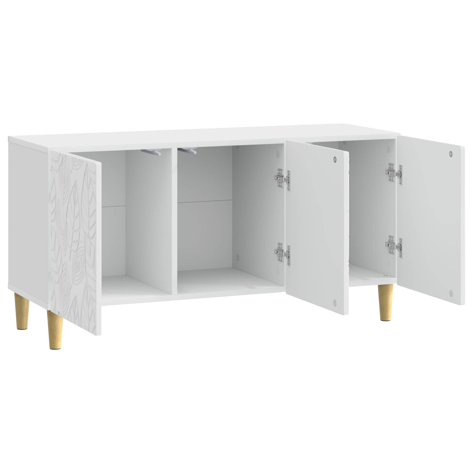 TV-kast 99 x 34,5 x 50 cm Hoogglans Wit Bewerkt hout – afbeelding 4