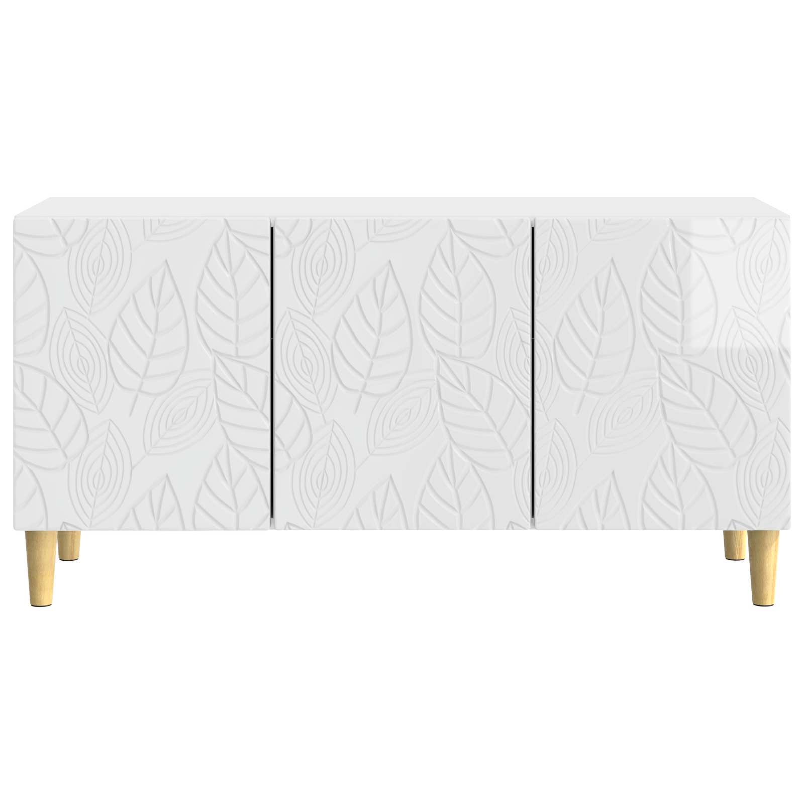 TV-kast 99 x 34,5 x 50 cm Hoogglans Wit Bewerkt hout – afbeelding 5