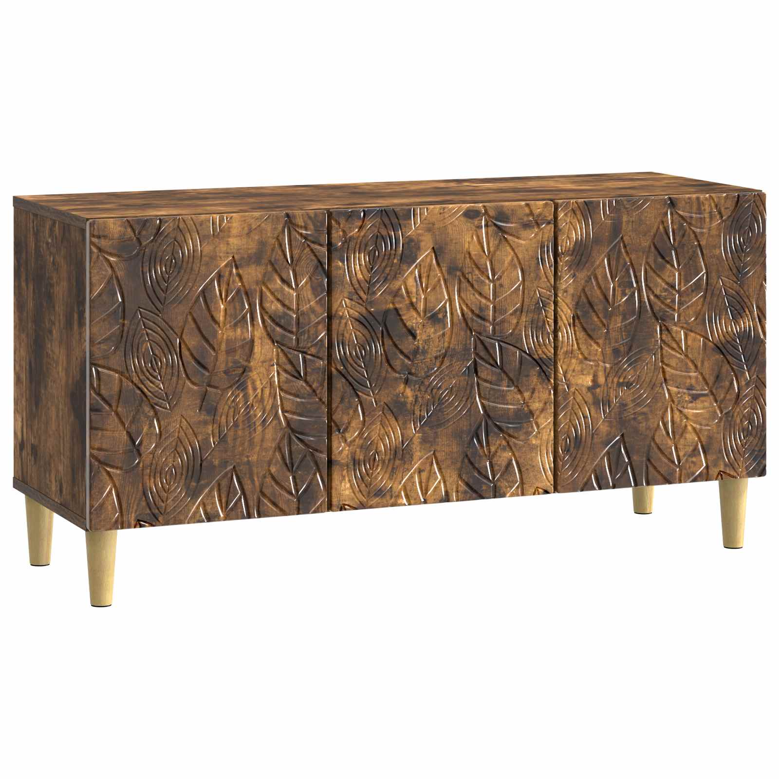 TV-kast 99 x 34,5 x 50 cm Gerookt eiken Bewerkt hout – afbeelding 2