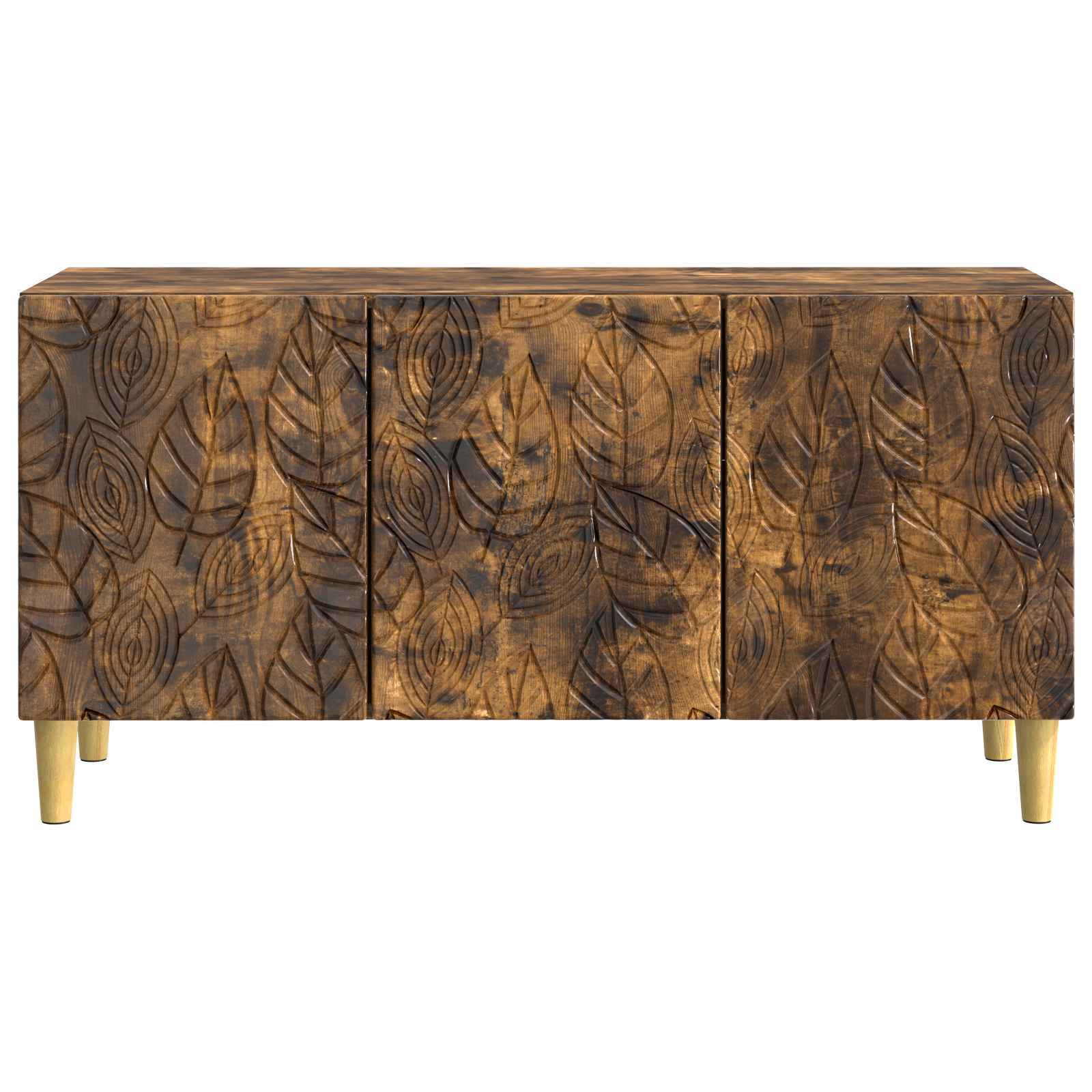 TV-kast 99 x 34,5 x 50 cm Gerookt eiken Bewerkt hout – afbeelding 5