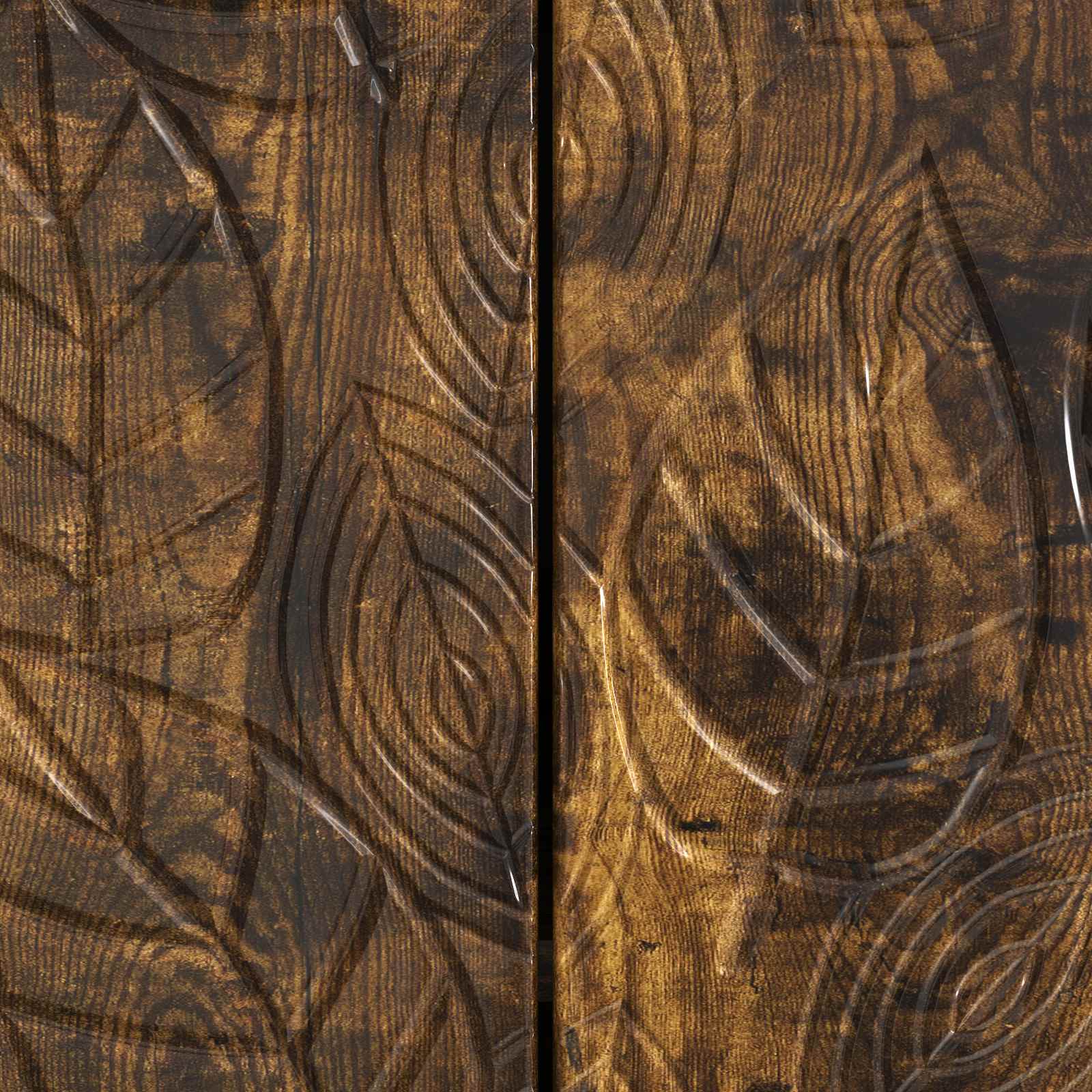 TV-kast 99 x 34,5 x 50 cm Gerookt eiken Bewerkt hout – afbeelding 9