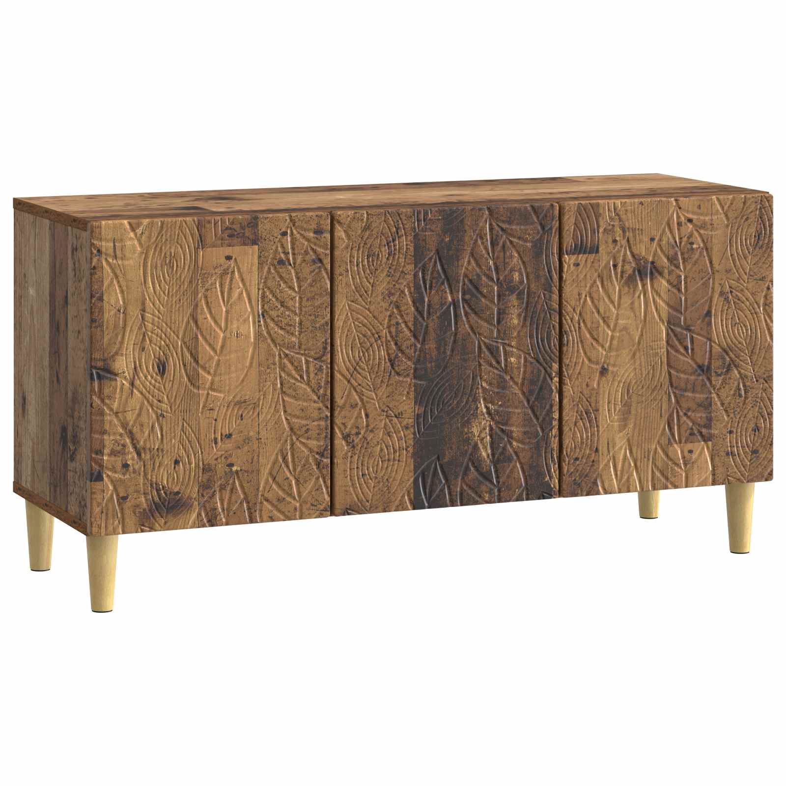 TV-kast 99 x 34,5 x 50 cm Oud hout Bewerkt hout – afbeelding 2