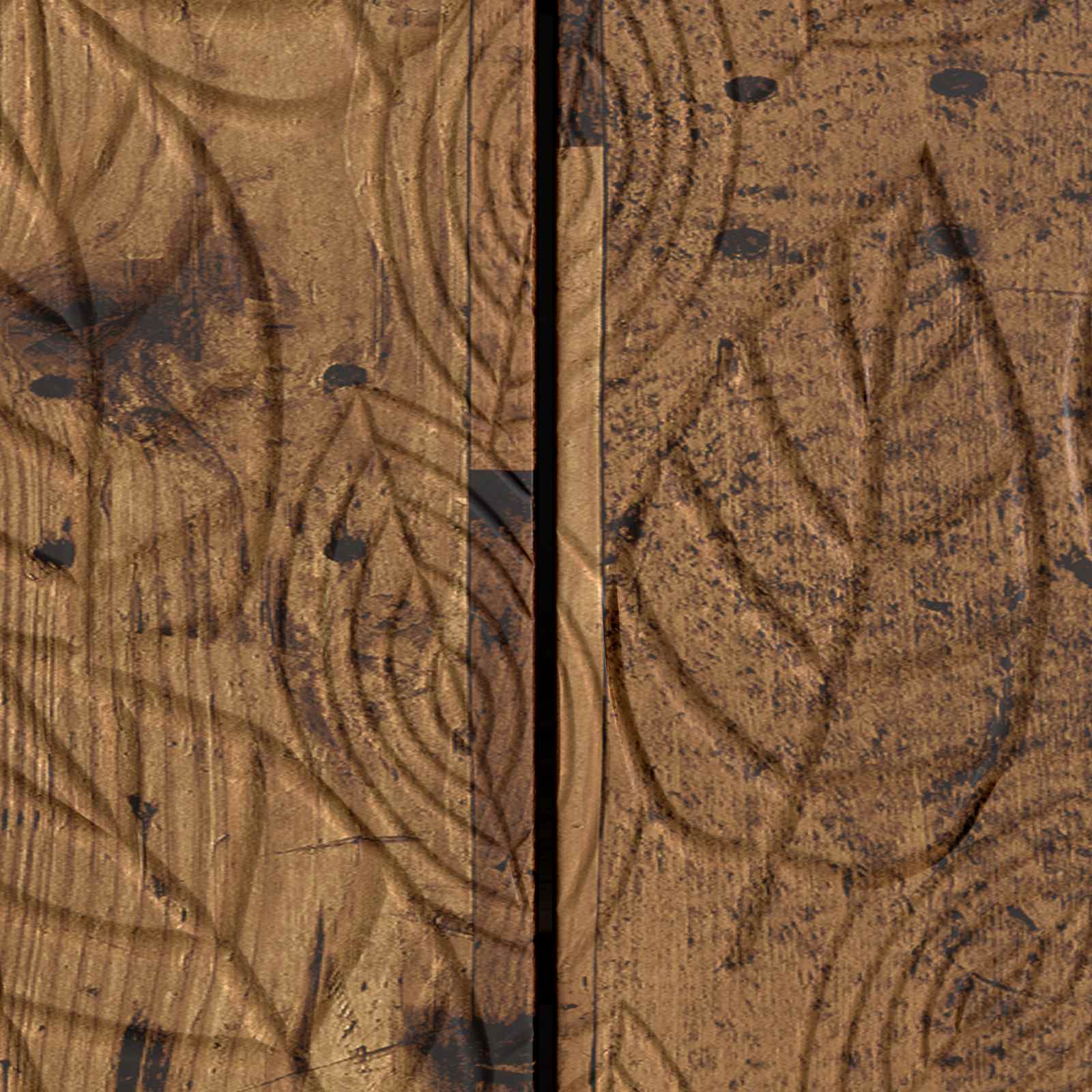 TV-kast 99 x 34,5 x 50 cm Oud hout Bewerkt hout – afbeelding 9