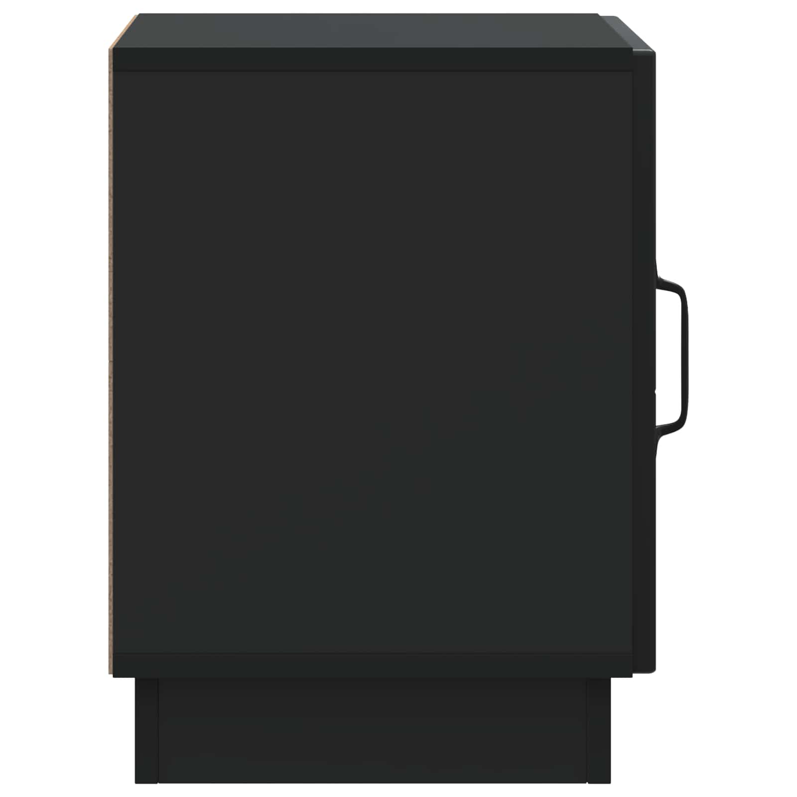 Nachtkastje Zwart 43 x 34,5 x 47 cm Bewerkt hout – afbeelding 6