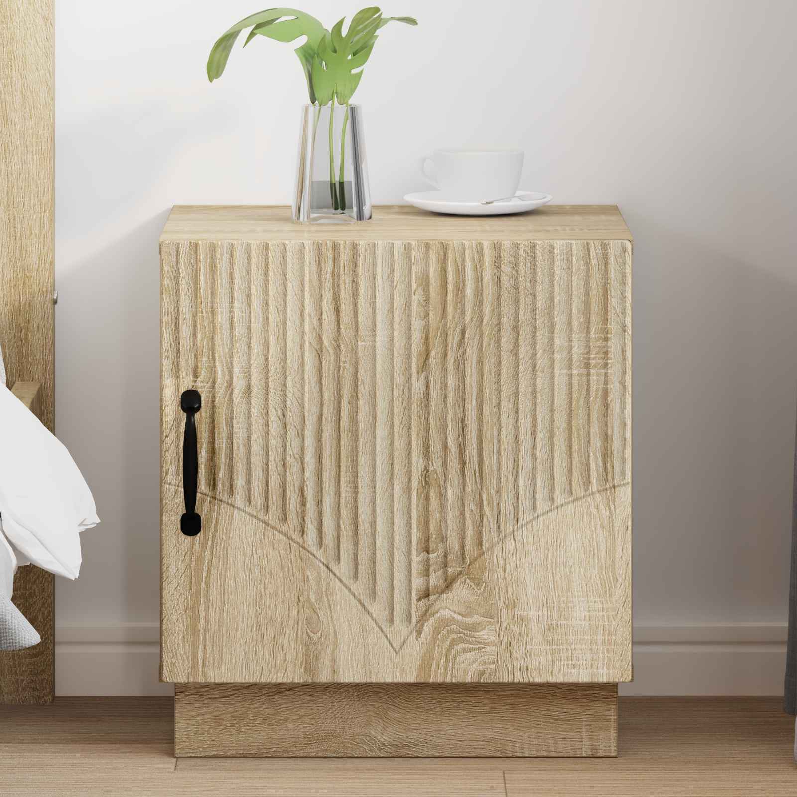 Nachtkastje Sonoma Eiken 43 x 34,5 x 47 cm Bewerkt hout – afbeelding 1