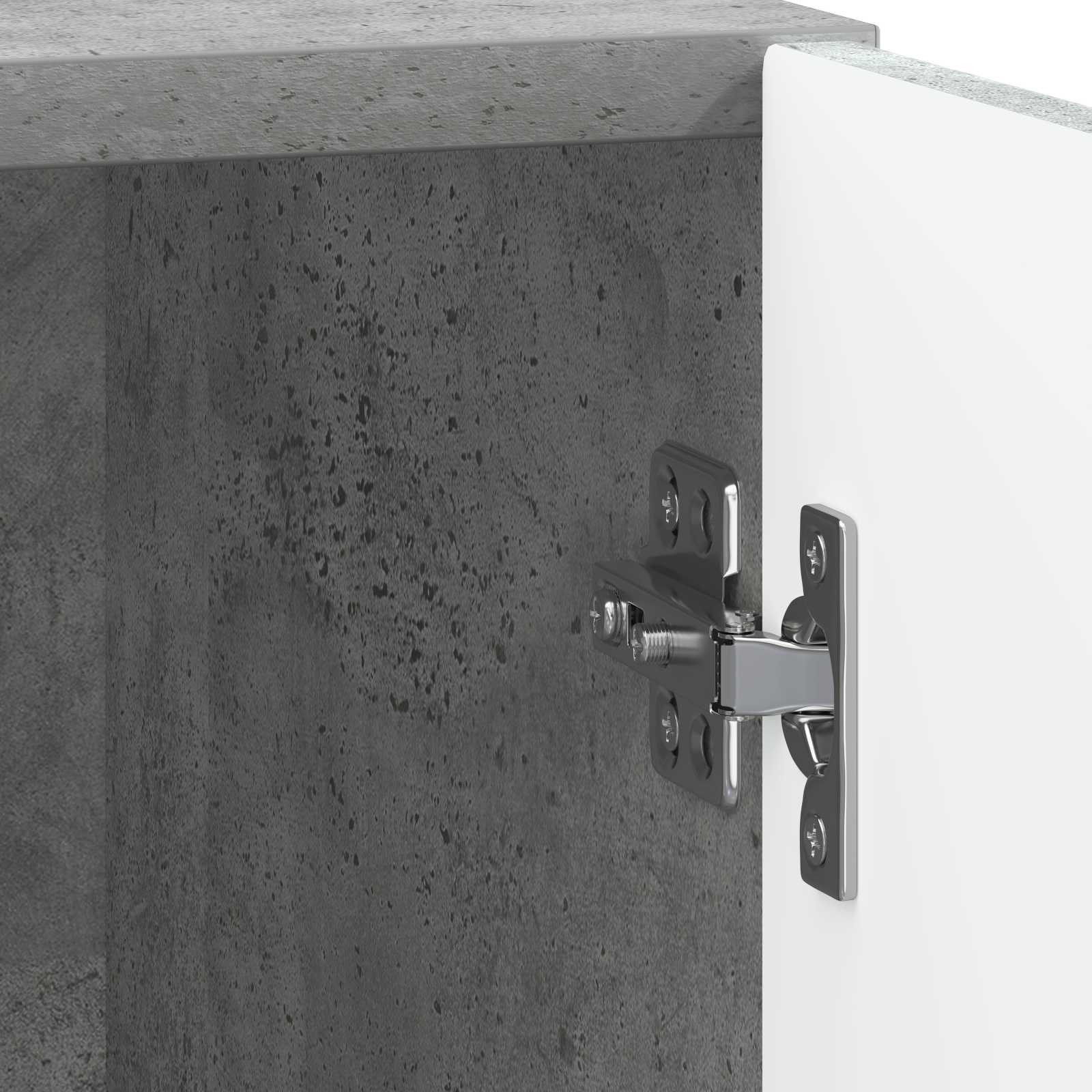Nachtkastje Concerte Grijs 43 x 34,5 x 47 cm Bewerkt hout – afbeelding 9
