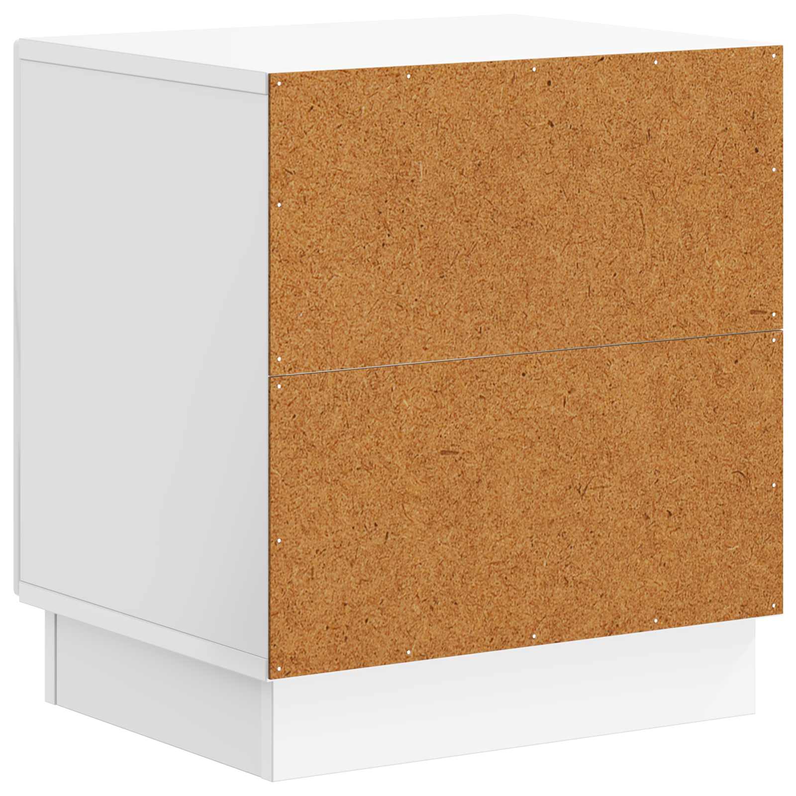 Nachtkastje Hoogglans Wit 43 x 34,5 x 47 cm Bewerkt hout – afbeelding 7