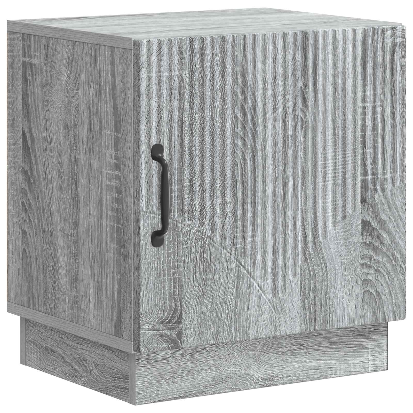 Nachtkastje Grijs Sonoma 43 x 34,5 x 47 cm Bewerkt hout – afbeelding 2