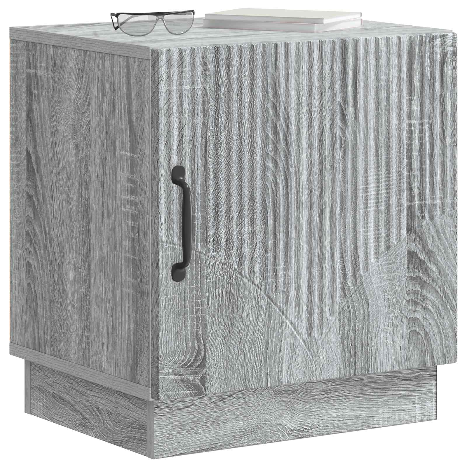 Nachtkastje Grijs Sonoma 43 x 34,5 x 47 cm Bewerkt hout – afbeelding 3
