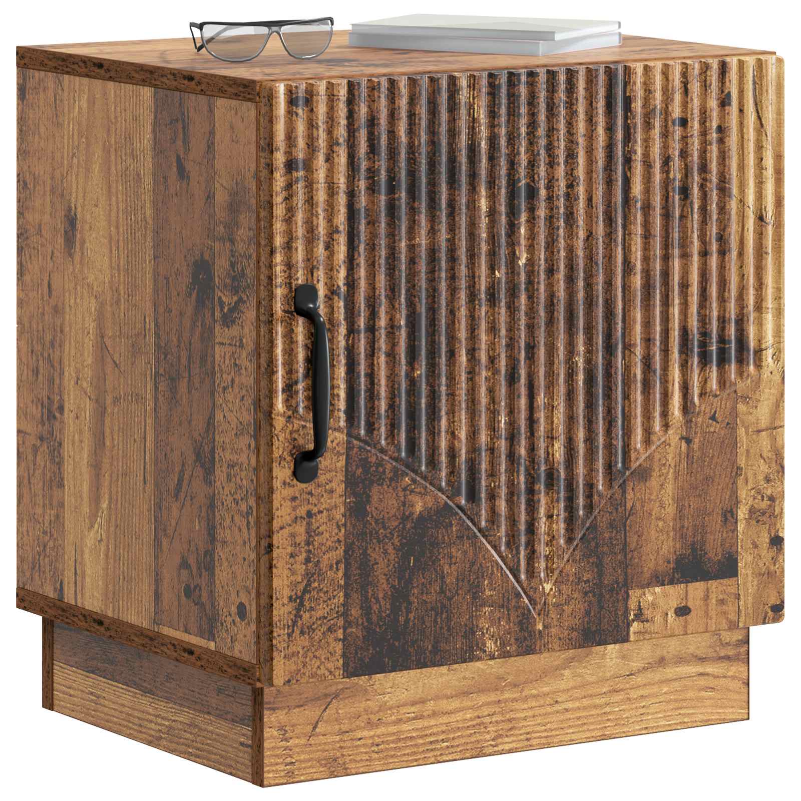 Nachtkastje Oud hout 43 x 34,5 x 47 cm Bewerkt hout – afbeelding 3