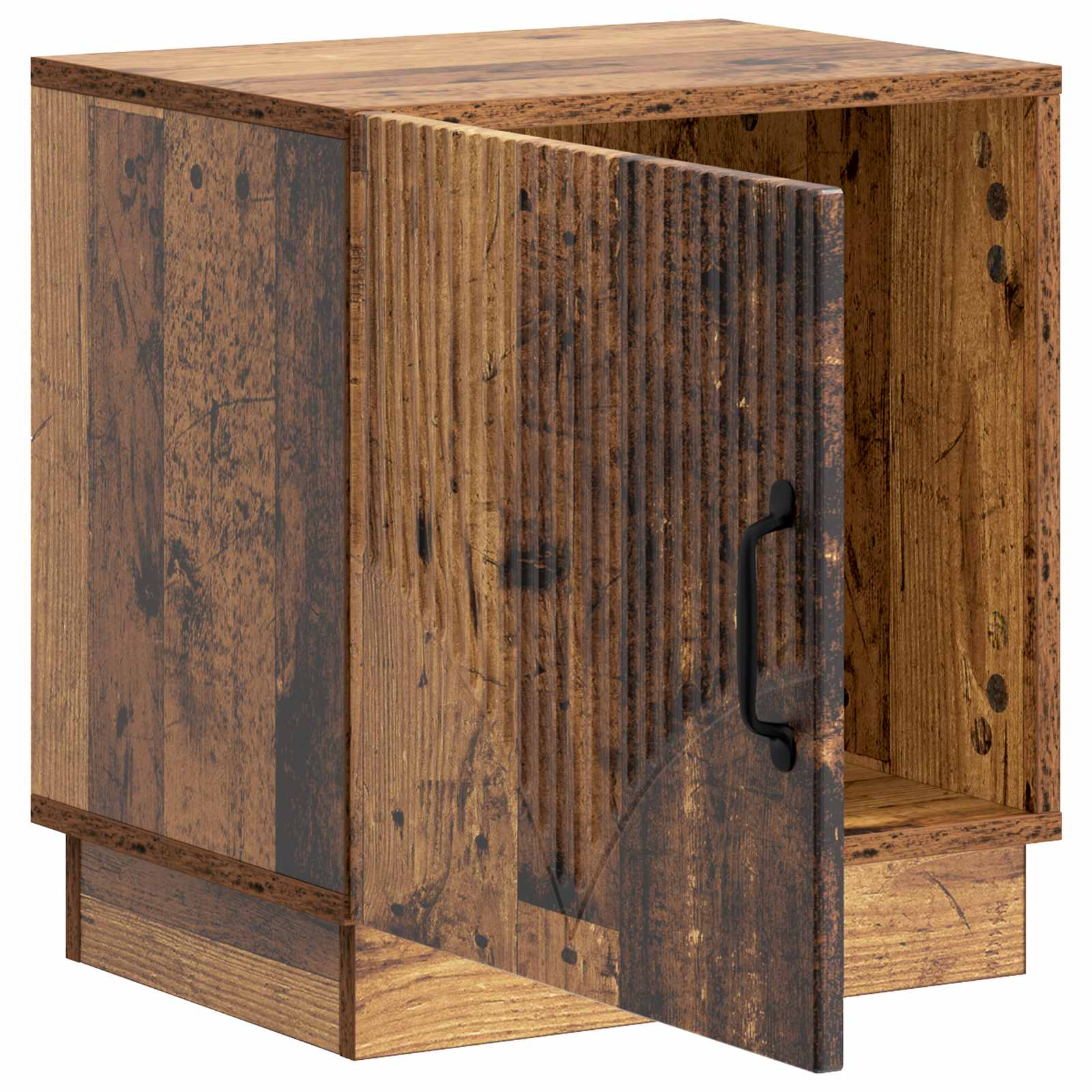 Nachtkastje Oud hout 43 x 34,5 x 47 cm Bewerkt hout – afbeelding 4