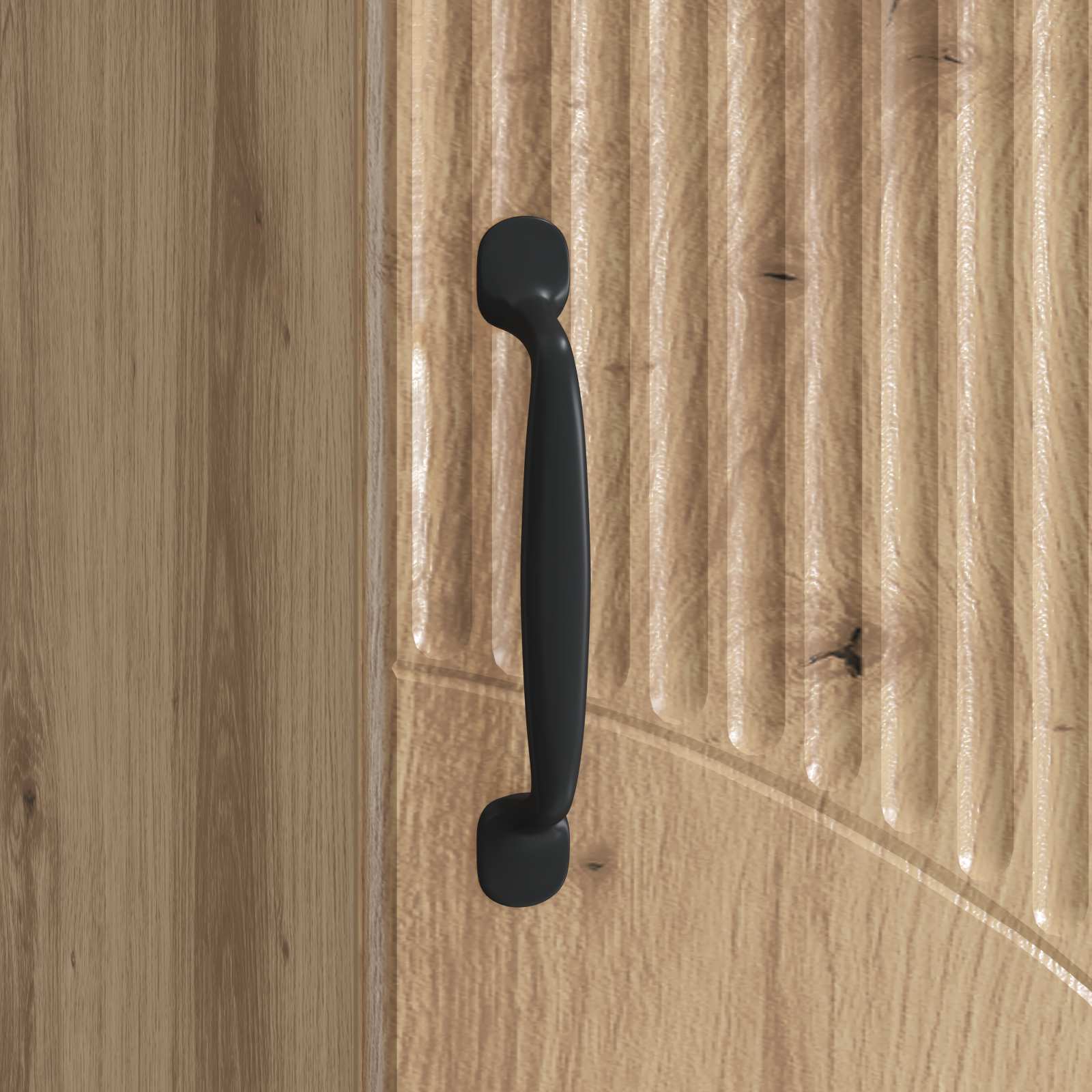 Nachtkastje Artisanaal eiken 43 x 34,5 x 47 cm Bewerkt hout – afbeelding 8