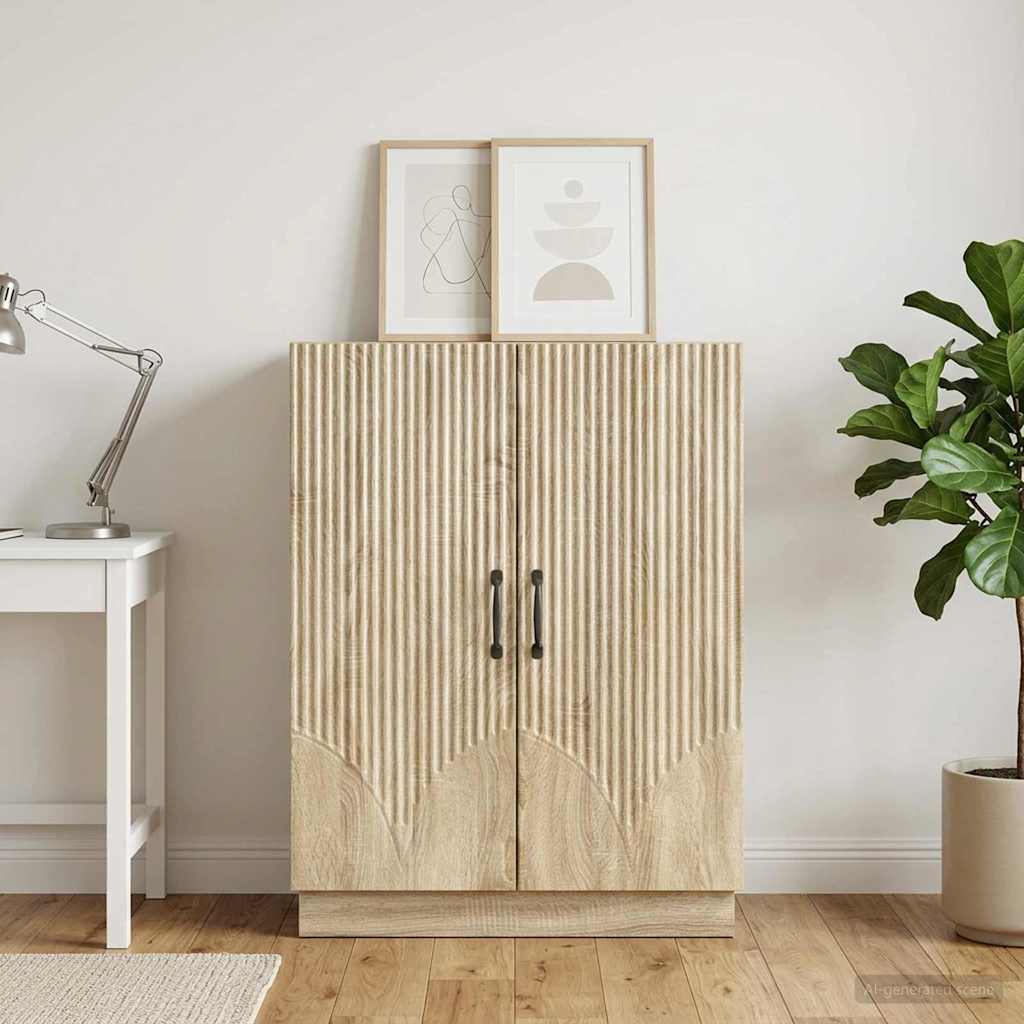 Dressoir Sonoma Eiken 66 x 34,5 x 87 cm Bewerkt hout