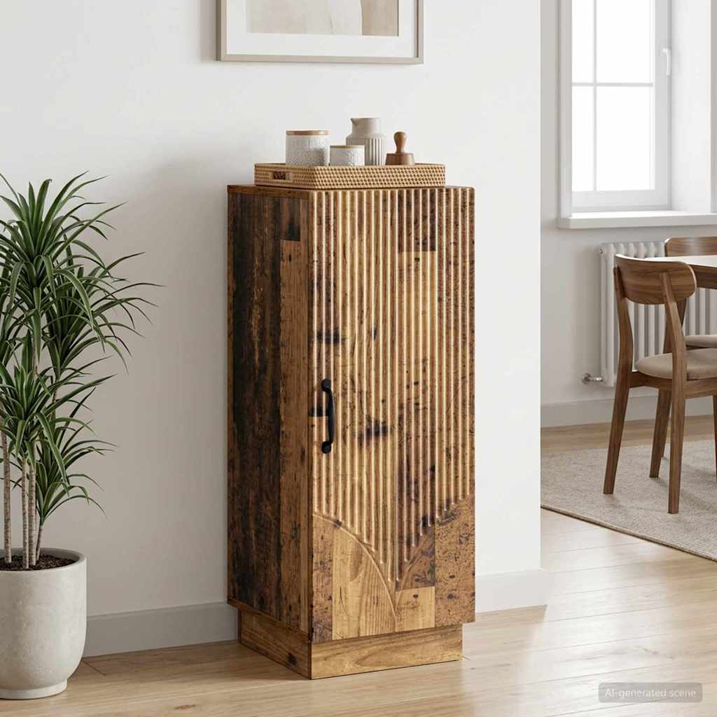 Dressoir Oud hout 33 x 34,5 x 87 cm Bewerkt hout