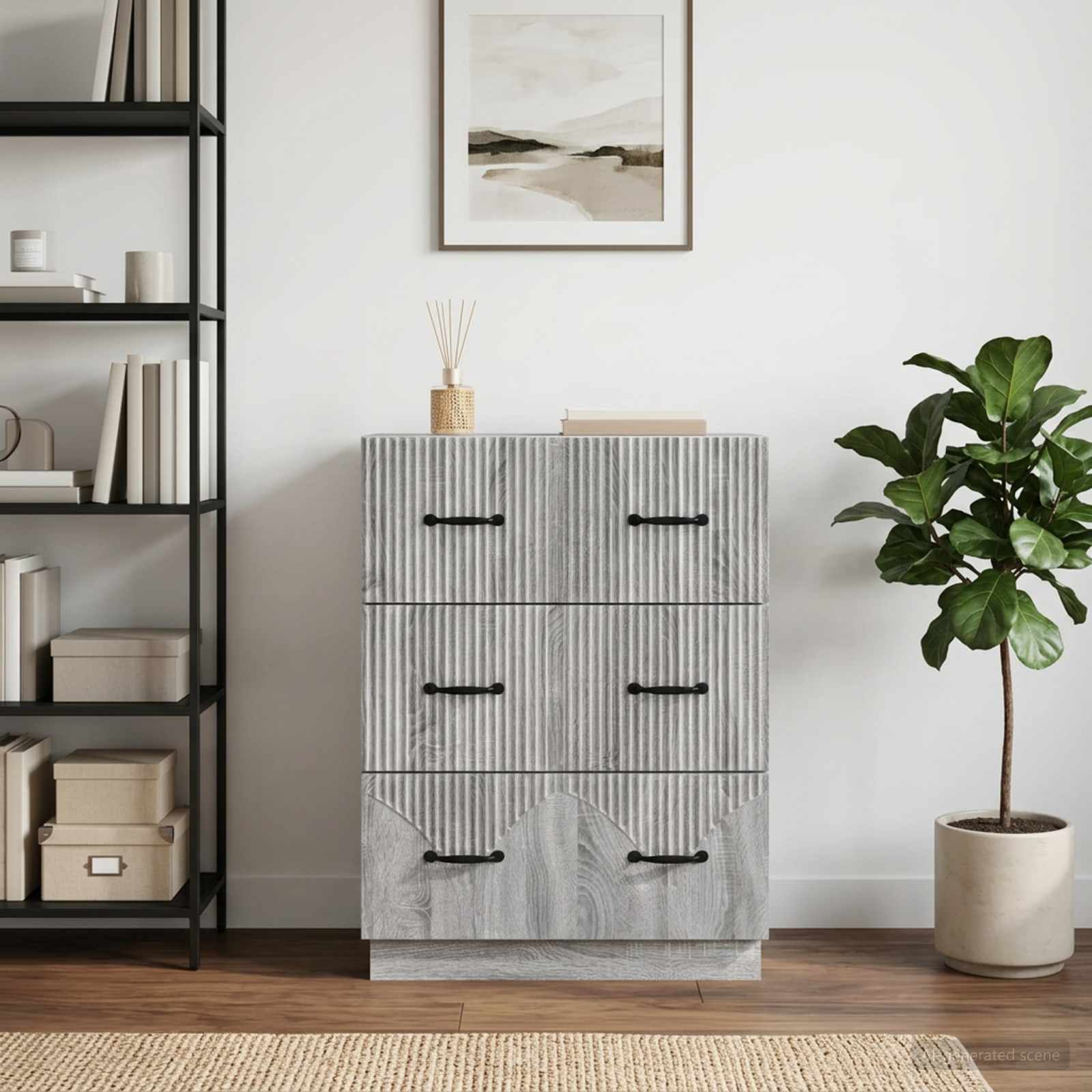 Ladenkast Grijs sonoma 66 x 34,5 x 87 cm Bewerkt hout