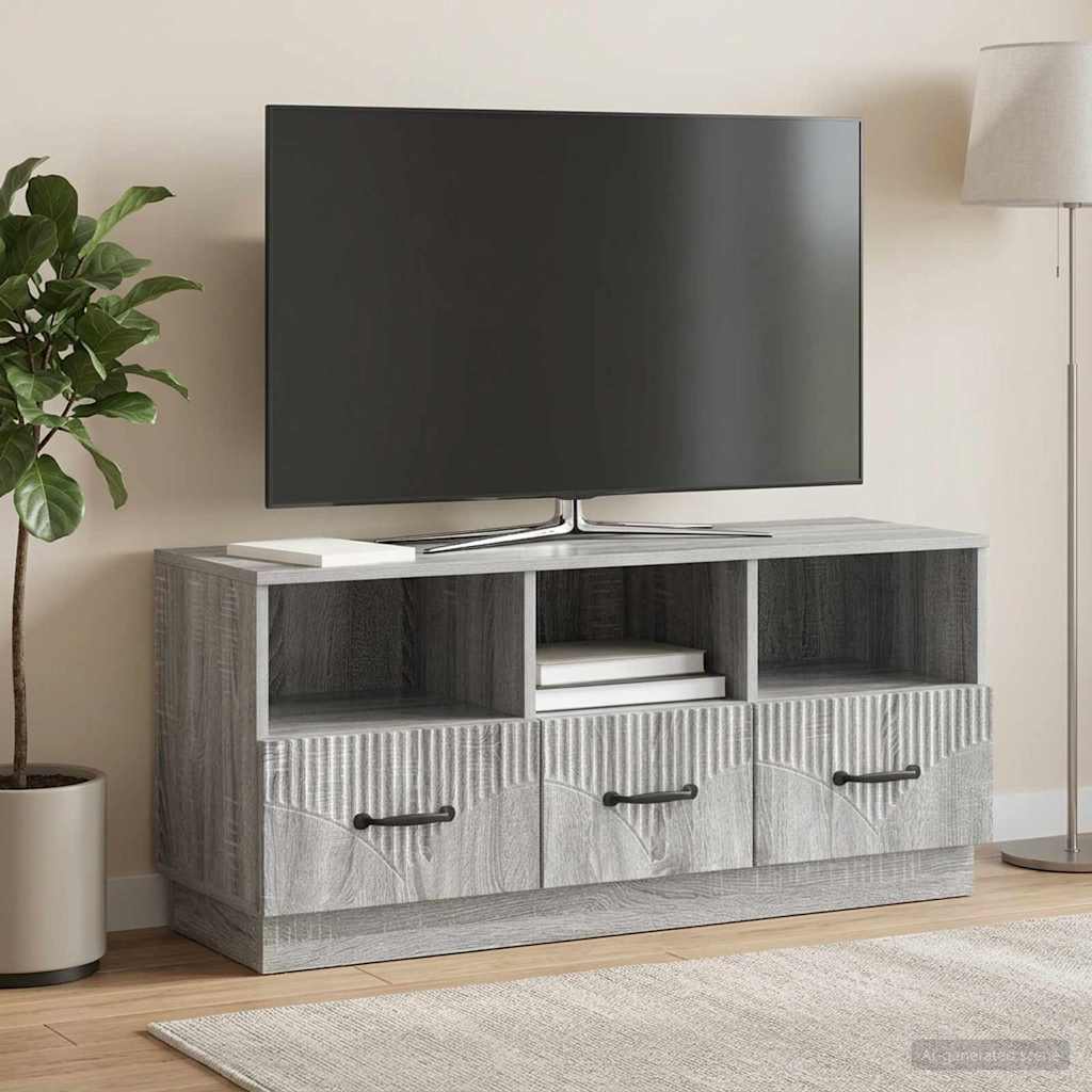 TV-kast met lade Grijs sonoma 102 x 34,5 x 47 cm Bewerkt hout