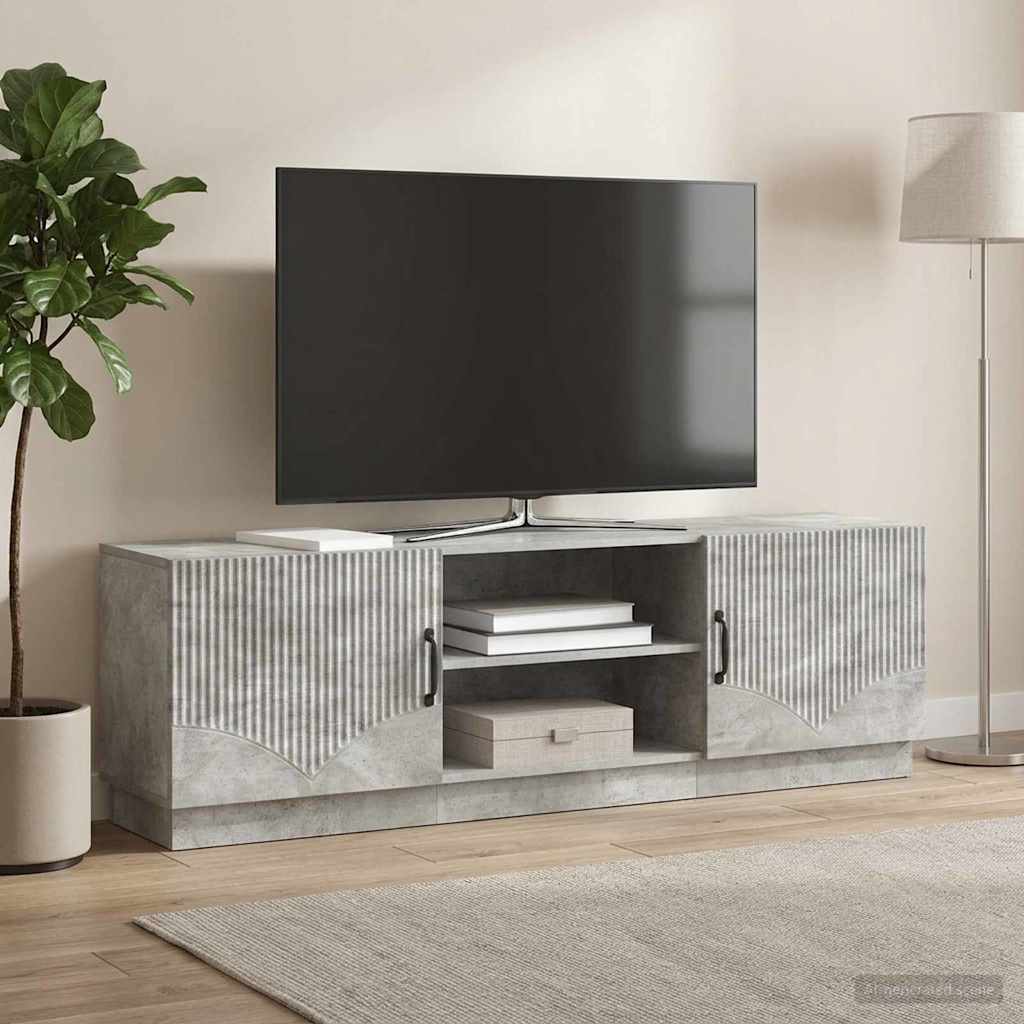 TV-kast Betongrijs 150 x 31 x 47 cm Bewerkt hout