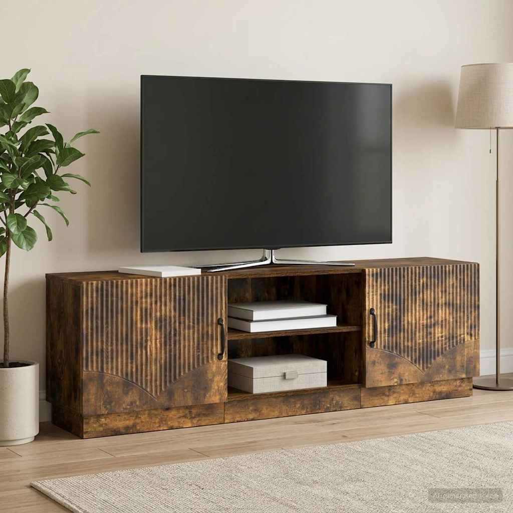 TV-kast Gerookt eiken 150 x 31 x 47 cm Bewerkt hout