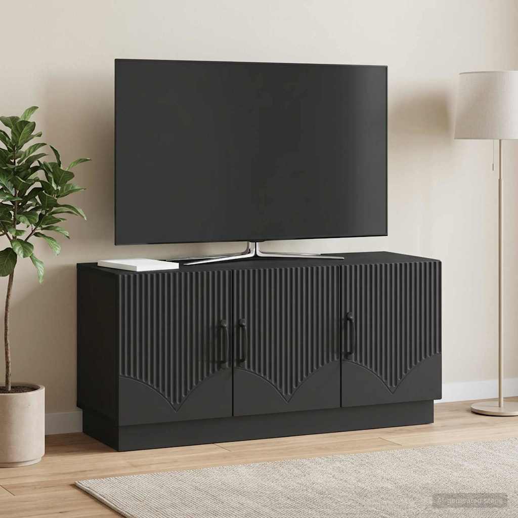 TV-kast Zwart 99 x 34,5 x 47 cm Bewerkt hout