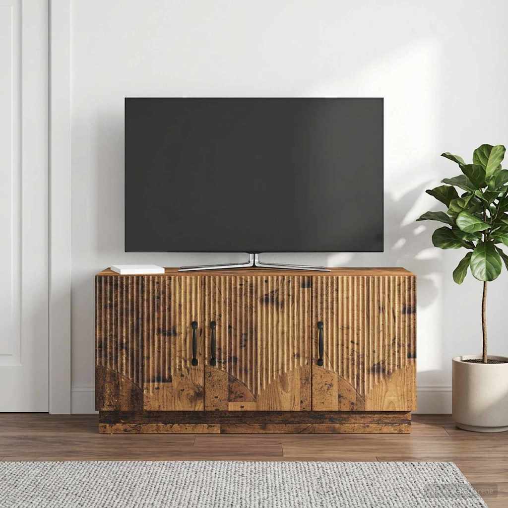 TV-kast Oud hout 99 x 34,5 x 47 cm Bewerkt hout