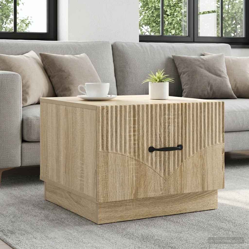 Salontafel met lade Sonoma Eiken 49 x 50 x 37 cm Bewerkt hout – afbeelding 1