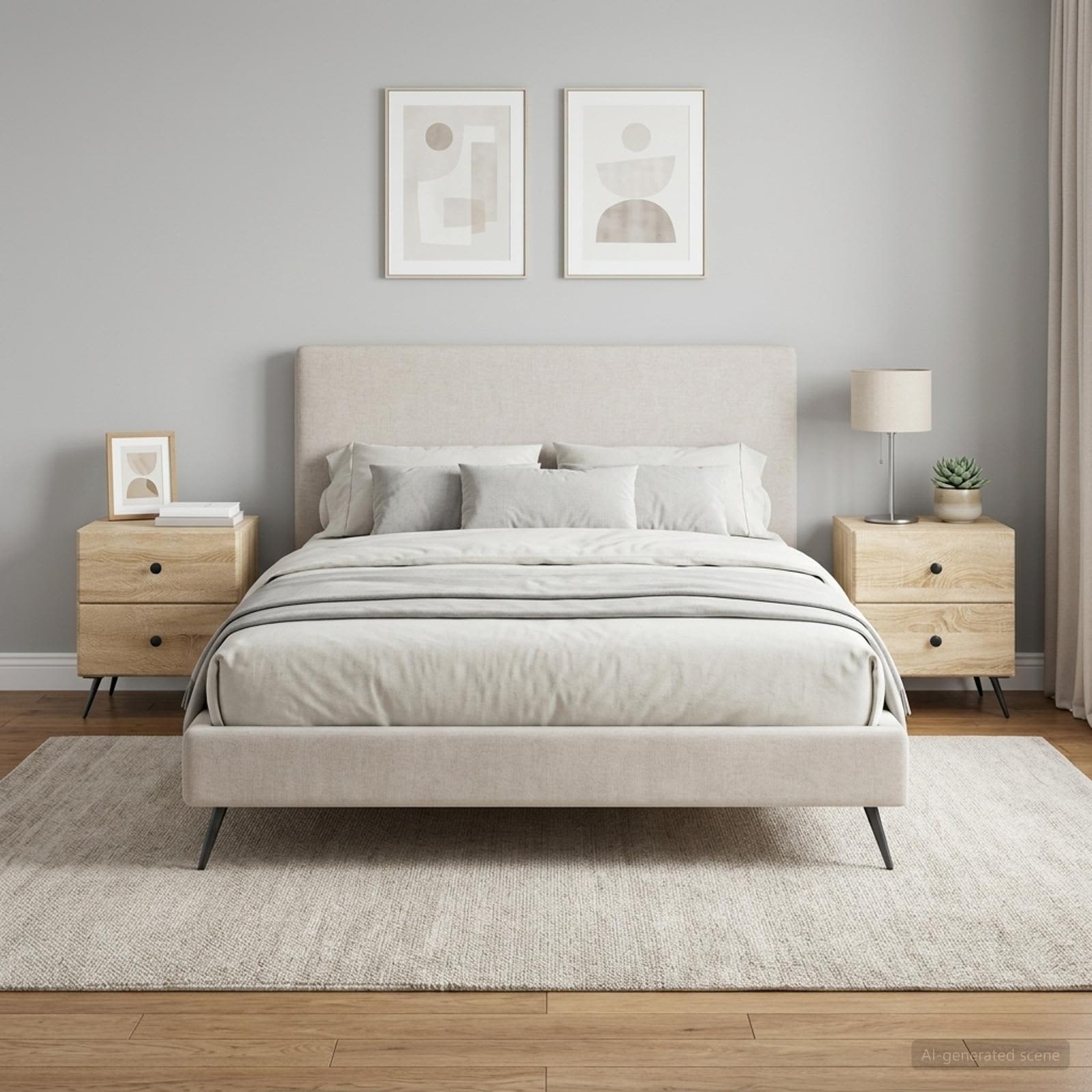 Nachtkastje 2 pcs Sonoma Eiken 43 x 34,5 x 47,5 cm Bewerkt hout