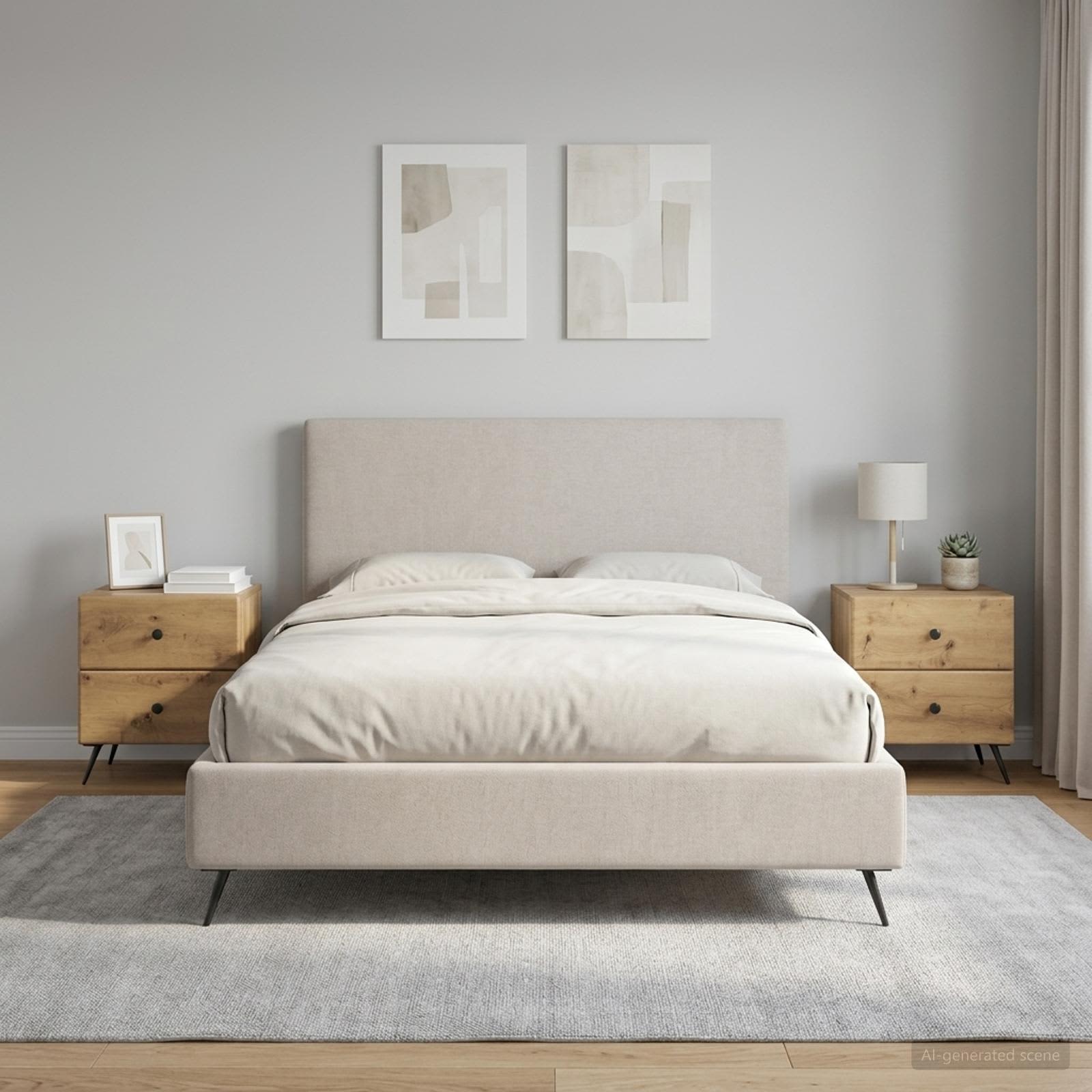 Nachtkastje met lade 2 pcs Artisanaal eiken 43 x 34,5 x 47,5 cm