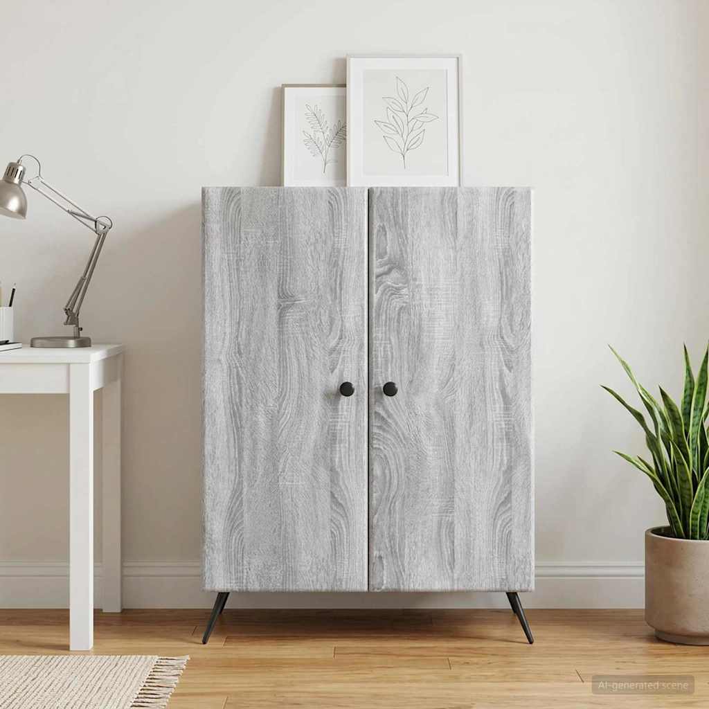 Dressoir Grijs sonoma 66 x 34,5 x 90 cm Bewerkt hout