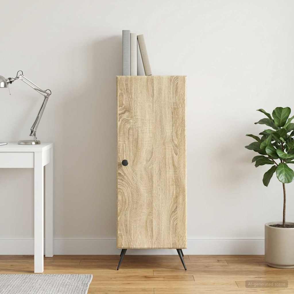 Dressoir Sonoma Eiken 33 x 34,5 x 90 cm Bewerkt hout