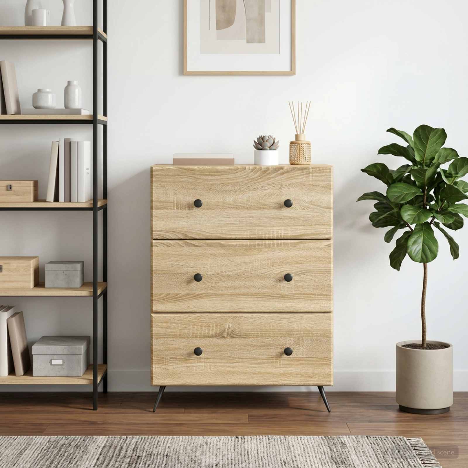 Ladenkast Sonoma Eiken 66 x 34,5 x 90 cm Bewerkt hout