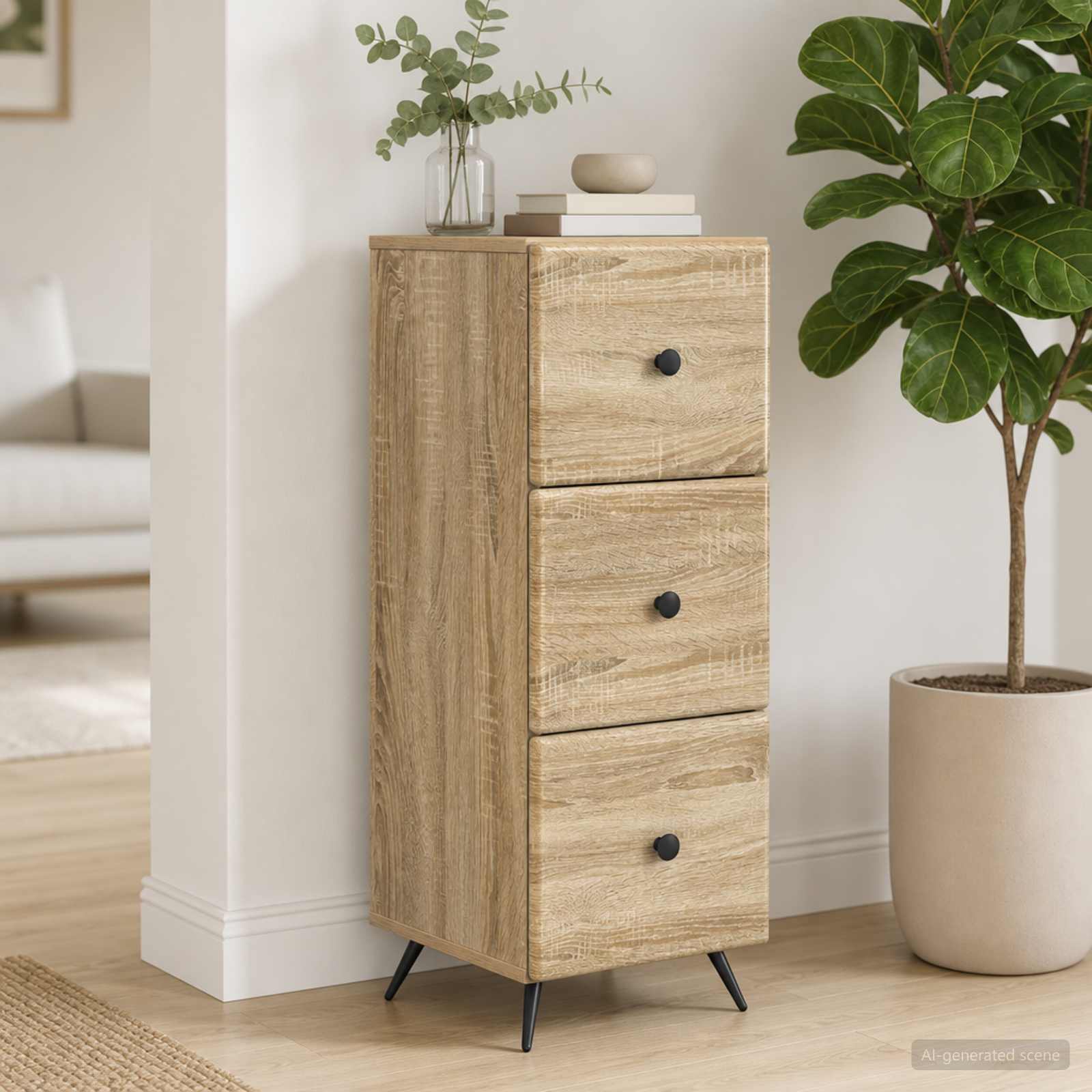 Ladenkast Sonoma Eiken 33 x 34,5 x 90 cm Bewerkt hout