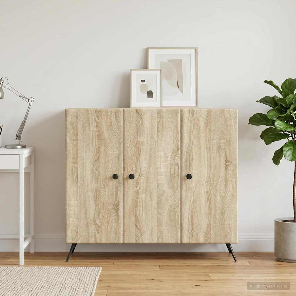 Dressoir Sonoma Eiken 89 x 34,5 x 80 cm Bewerkt hout