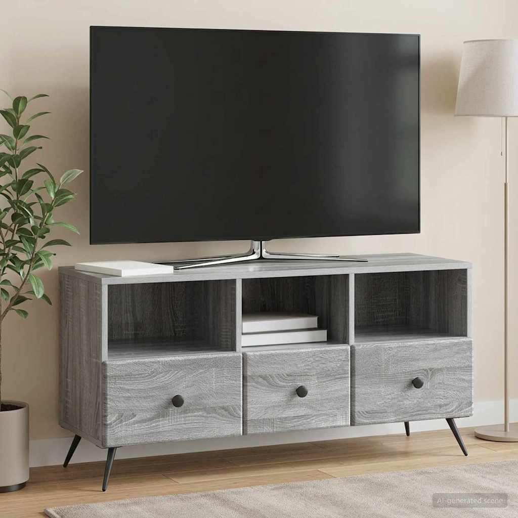 TV-kast met lade Grijs sonoma 102 x 34,5 x 50 cm Bewerkt hout