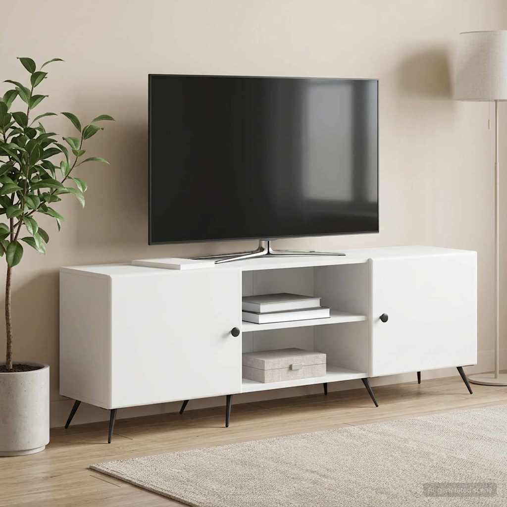 TV-kast Wit 150 x 31 x 50 cm Bewerkt hout