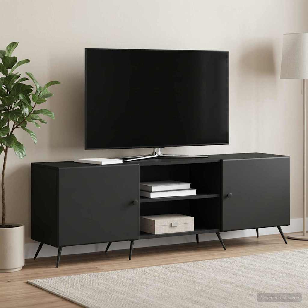 TV-kast Zwart 150 x 31 x 50 cm Bewerkt hout