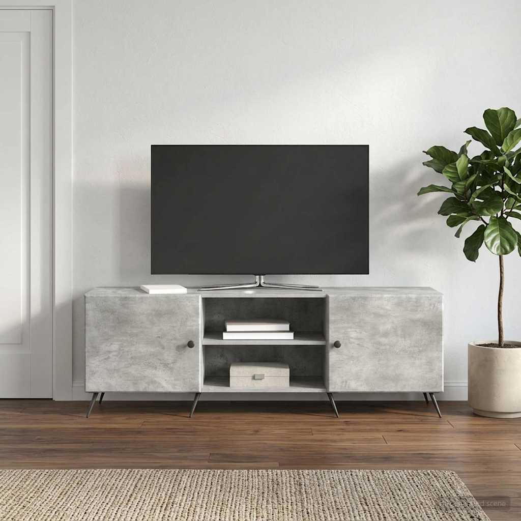 TV-kast Betongrijs 150 x 31 x 50 cm Bewerkt hout