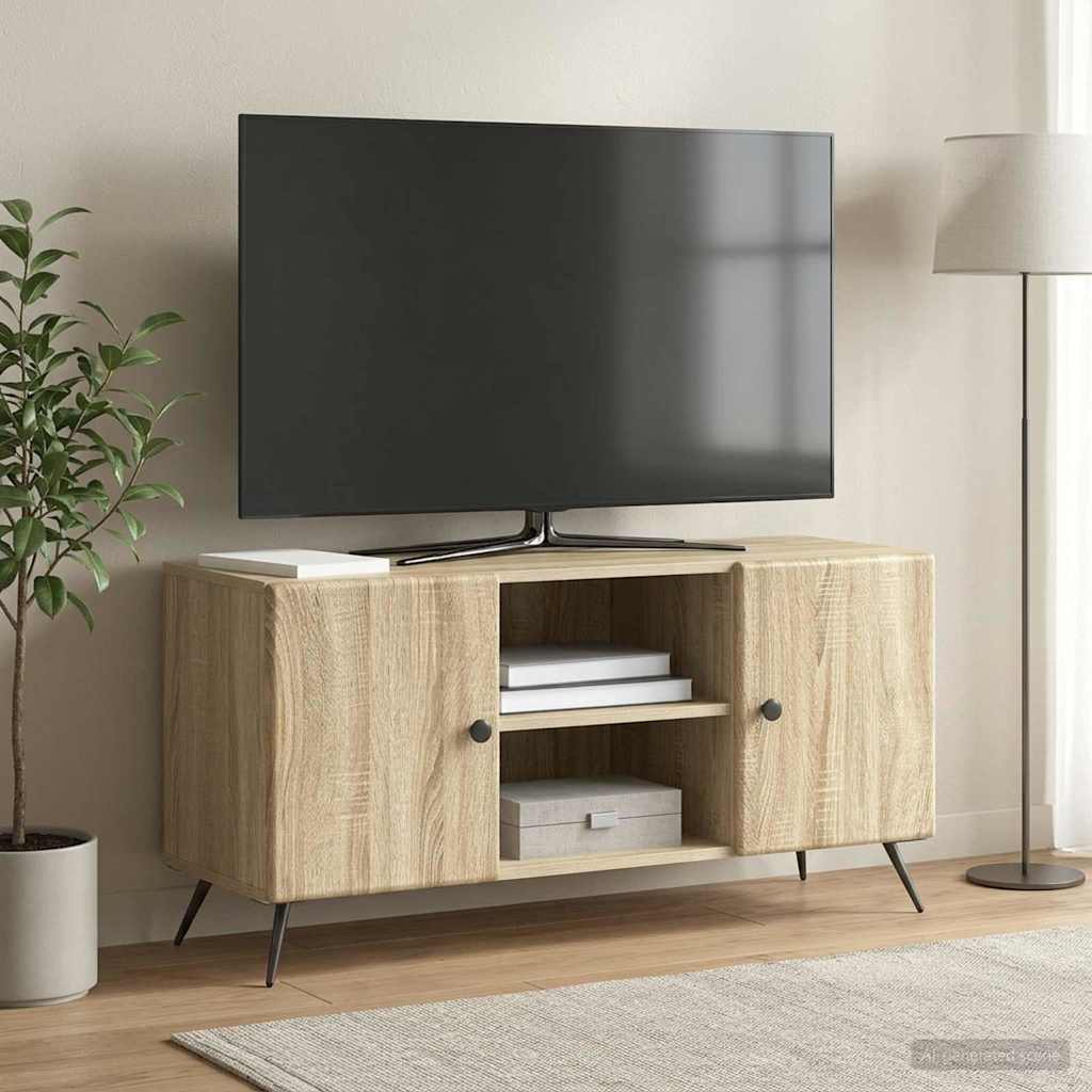 TV-kast Sonoma Eiken 102 x 34,5 x 50 cm Bewerkt hout – afbeelding 1