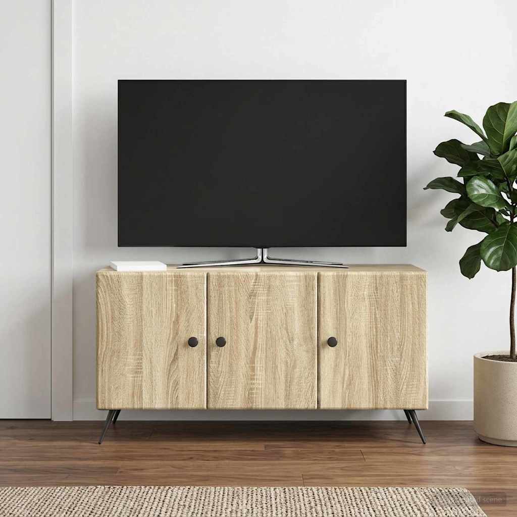 TV-kast Sonoma Eiken 99 x 34,5 x 50 cm Bewerkt hout – afbeelding 1