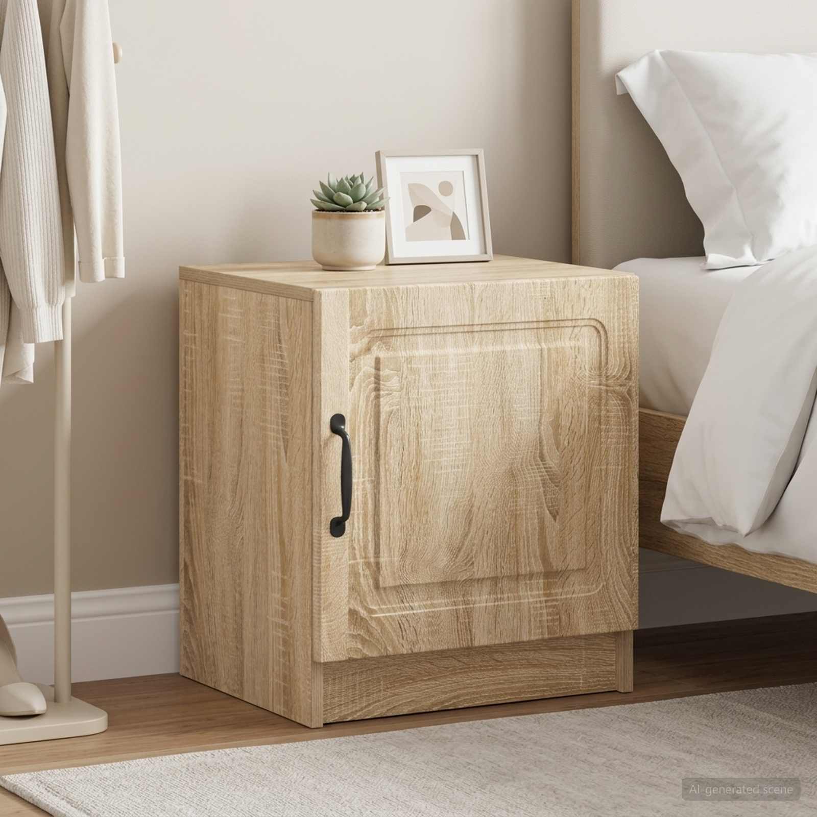 Nachtkastje 2 pcs Sonoma Eiken 43 x 34,5 x 47 cm Bewerkt hout