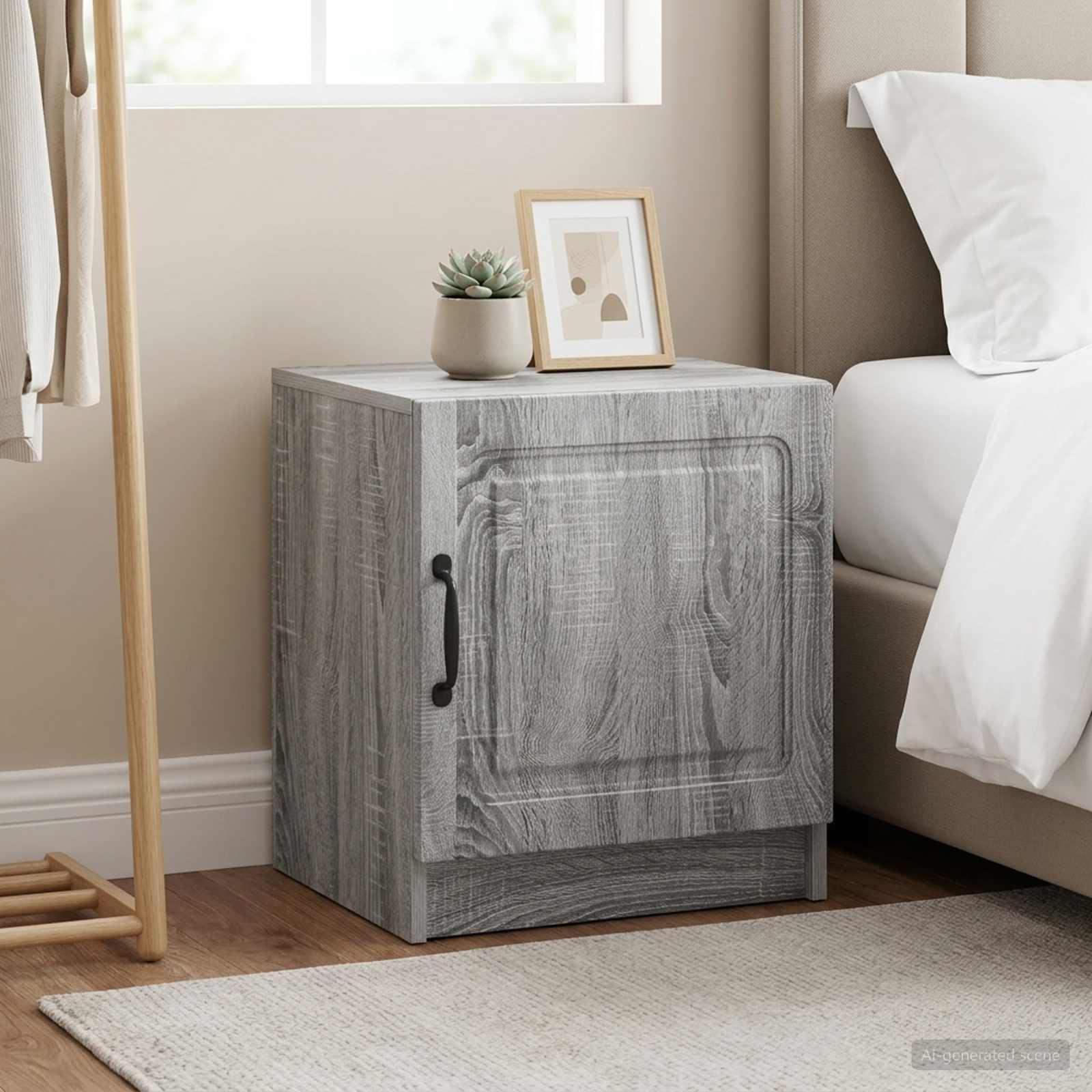 Nachtkastje 2 pcs Grijs sonoma 43 x 34,5 x 47 cm Bewerkt hout