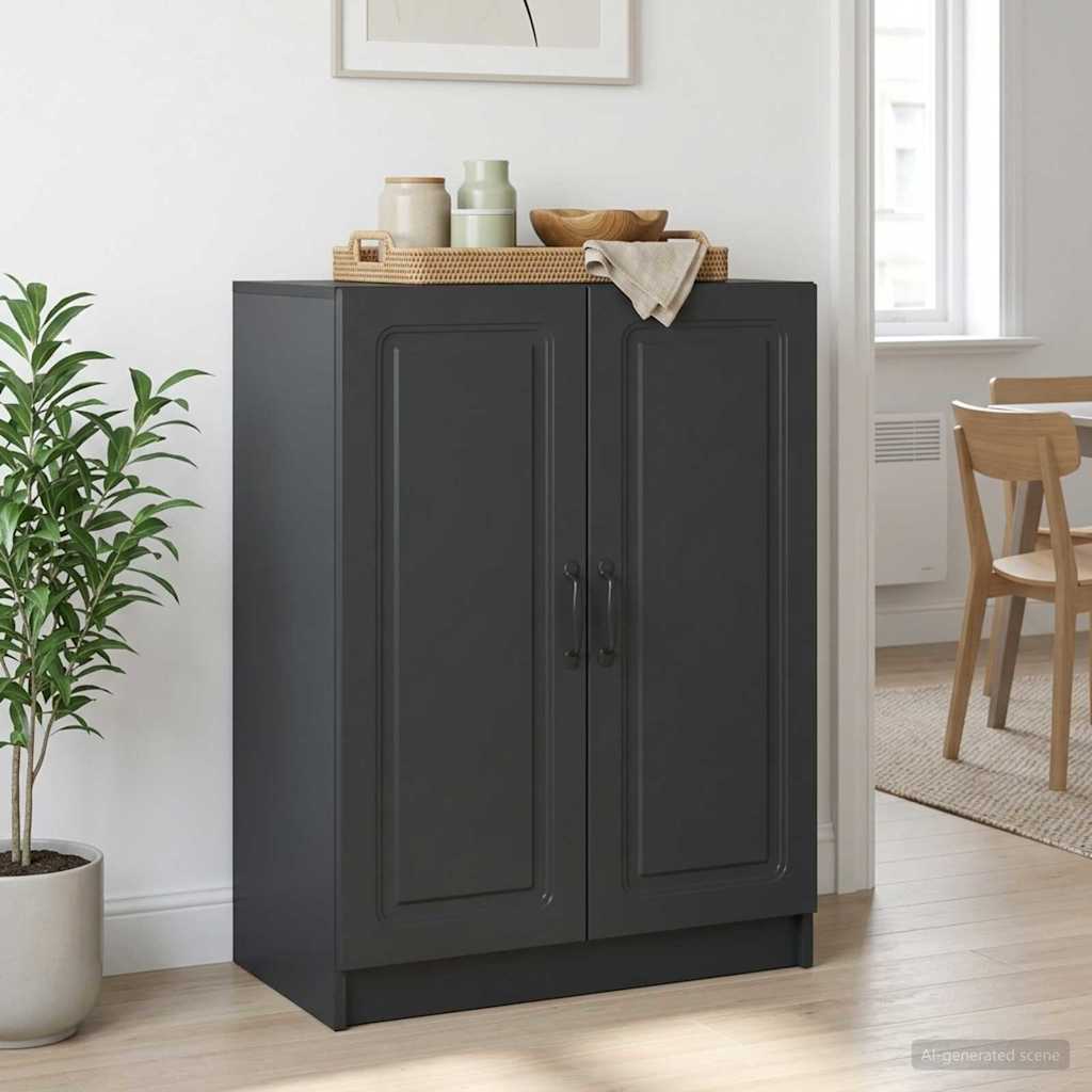 Dressoir Zwart 66 x 34,5 x 87 cm Bewerkt hout