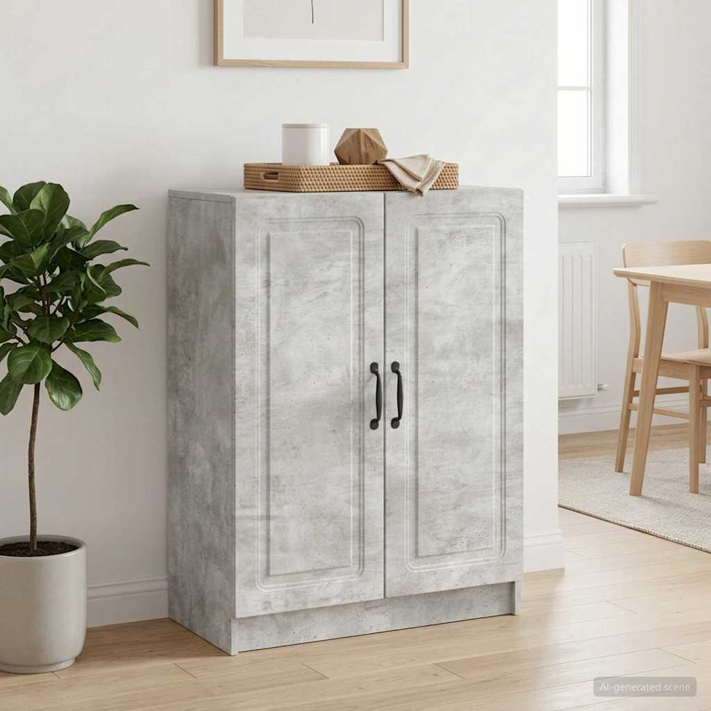 Dressoir Betongrijs 66 x 34,5 x 87 cm Bewerkt hout