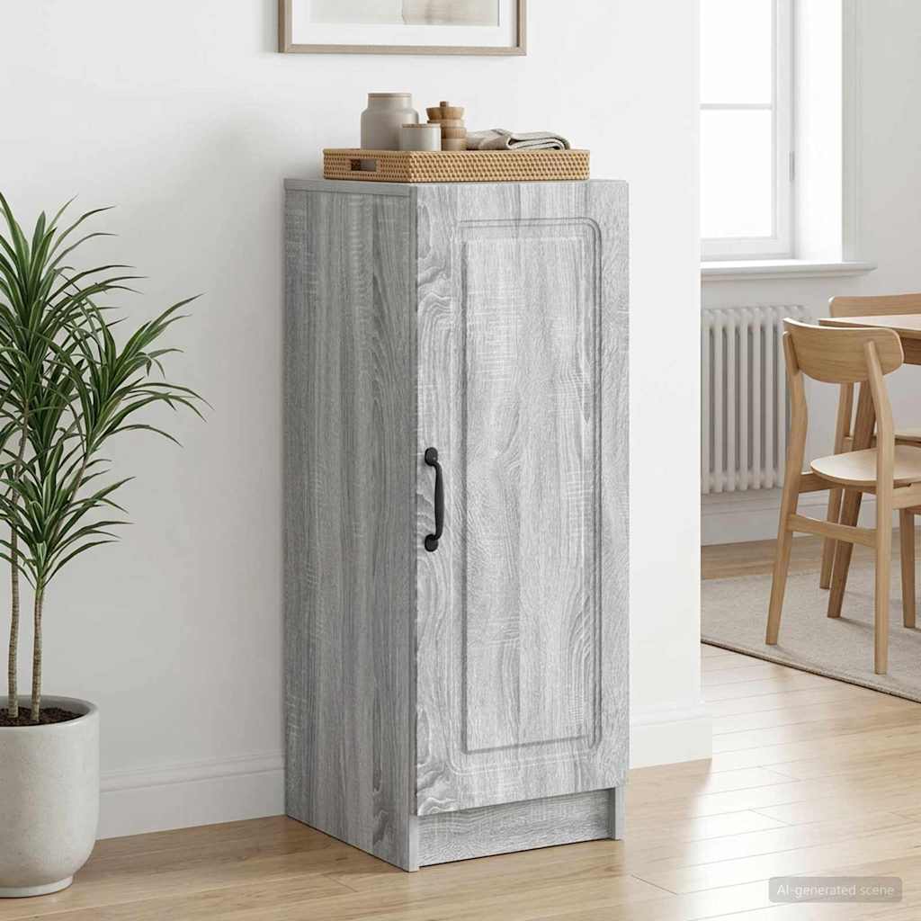 Dressoir Grijs sonoma 33 x 34,5 x 87 cm Bewerkt hout – afbeelding 1