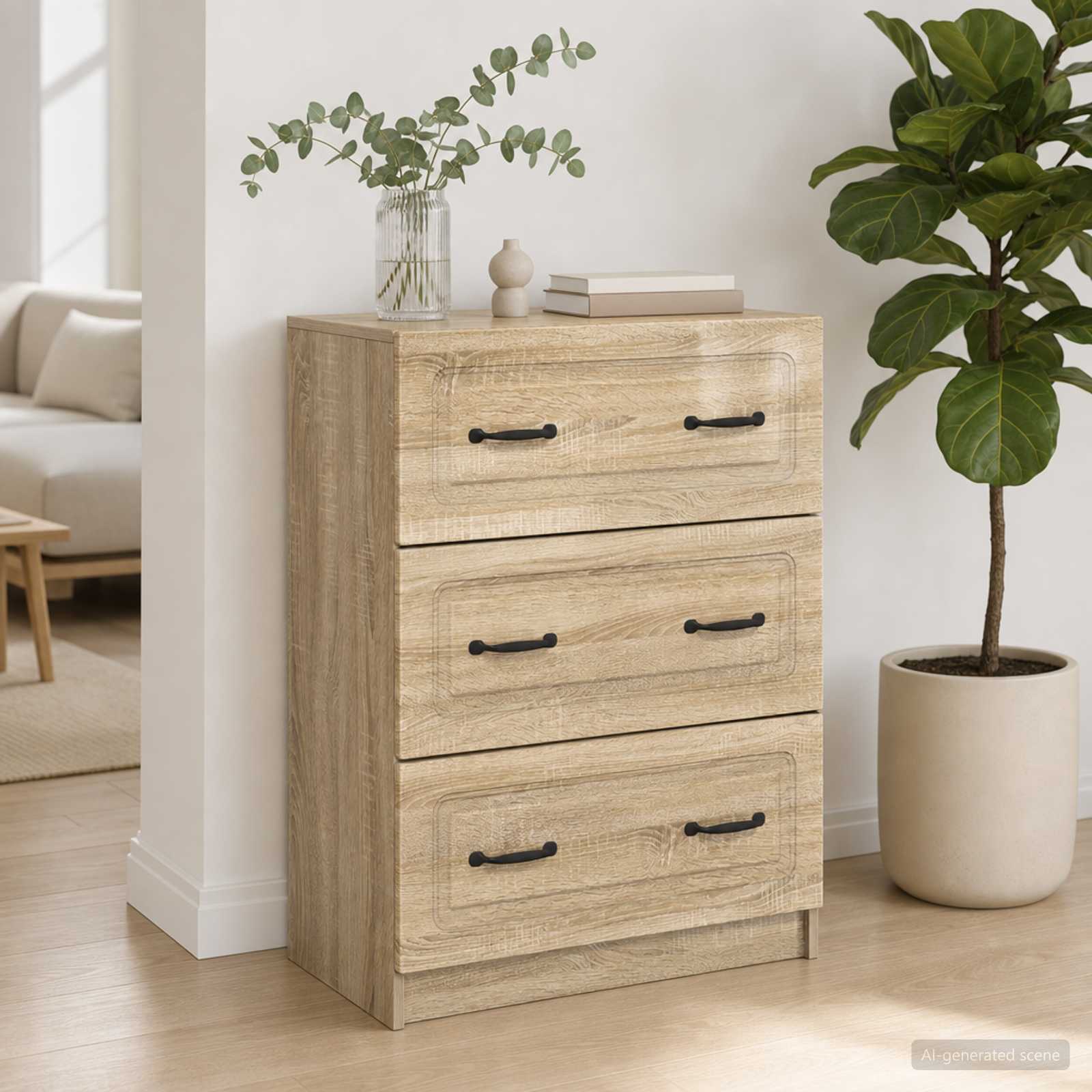 Ladenkast Sonoma Eiken 66 x 34,5 x 87 cm Bewerkt hout