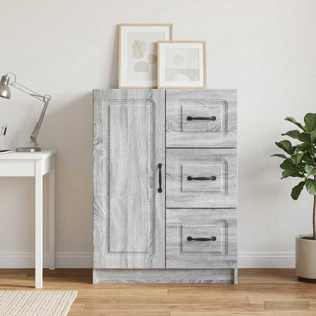 Dressoir met lade Grijs sonoma 66 x 34,5 x 87 cm Bewerkt hout