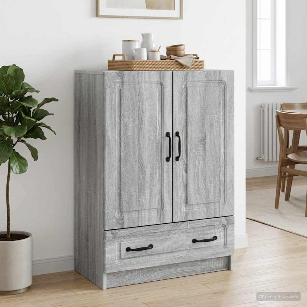 Dressoir met lade Grijs sonoma 66 x 34,5 x 92 cm Bewerkt hout
