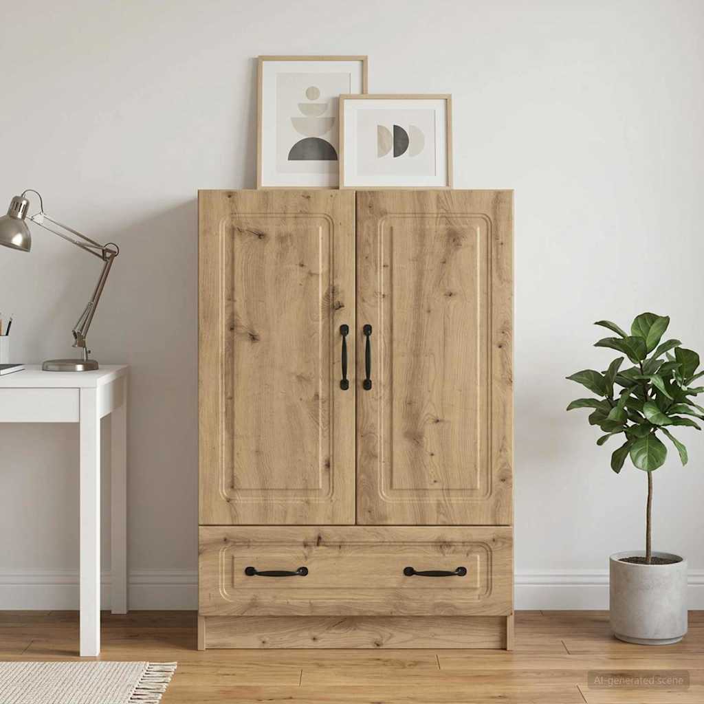 Dressoir Artisanaal eiken 66 x 34,5 x 92 cm Bewerkt hout