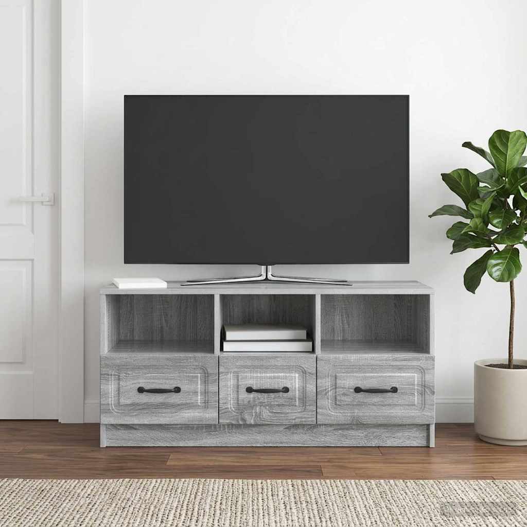TV-kast met lade Grijs sonoma 102 x 34,5 x 47 cm Bewerkt hout