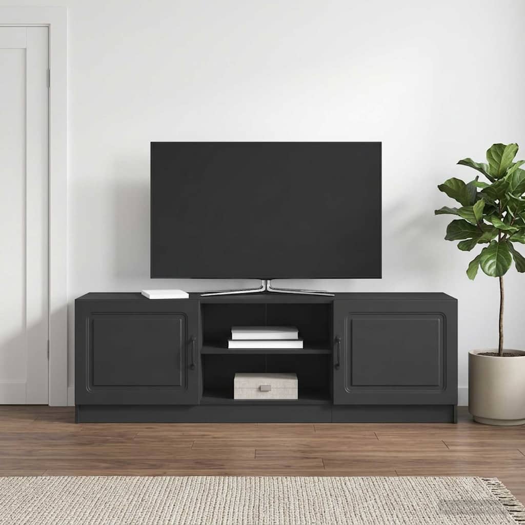 TV-kast Zwart 150 x 31 x 47 cm Bewerkt hout