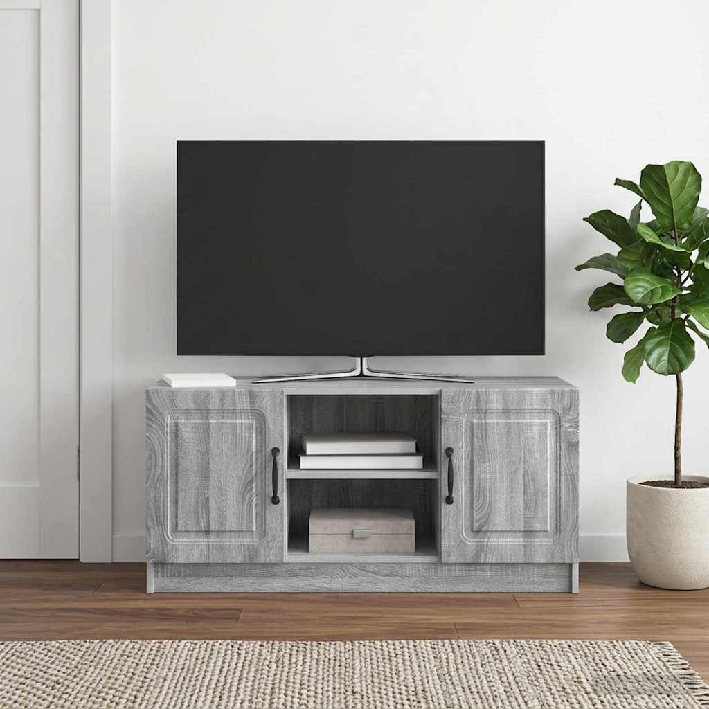 TV-kast Grijs sonoma 102 x 34,5 x 47 cm Bewerkt hout – afbeelding 1